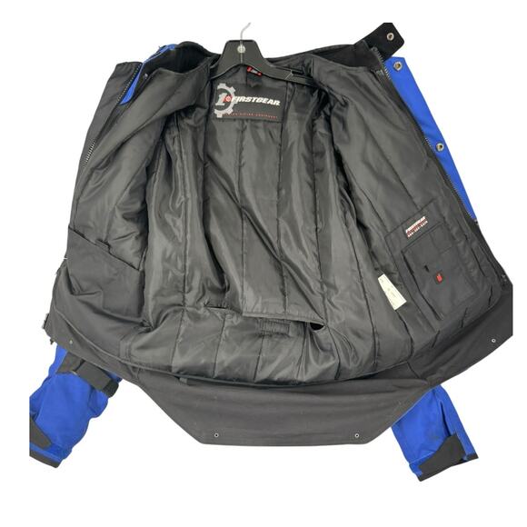 Firstgear Jaunt J2 Mens Motorcycle Jacket Small Liner Hypertex Padded Blue Black - Picture 3 of 16